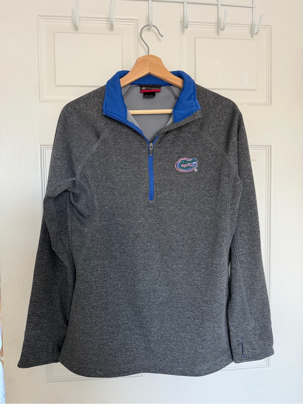 Colosseum Gray Quarter-Zip Gators Pullover